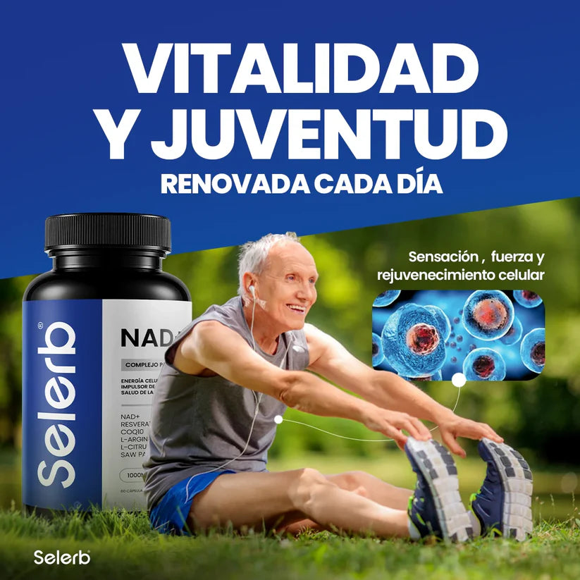 Selerb NAD+ 60 cápsulas | Recupera tu potencia y energía en semanas