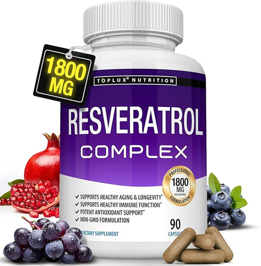 Resveratrol Complex 1800 mg - 90 Capsulas