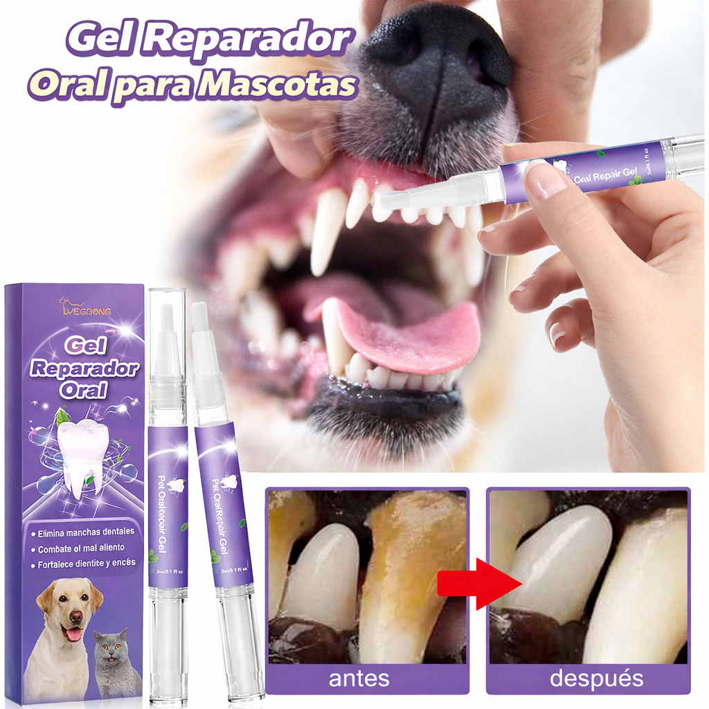 Gel para el cuidado bucal de mascotas (2 piezas)