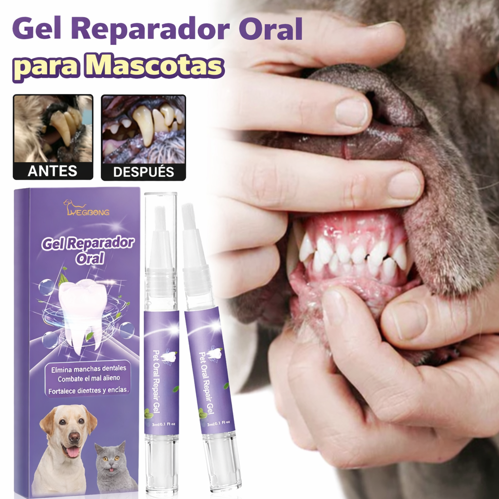 Gel para el cuidado bucal de mascotas (2 piezas)