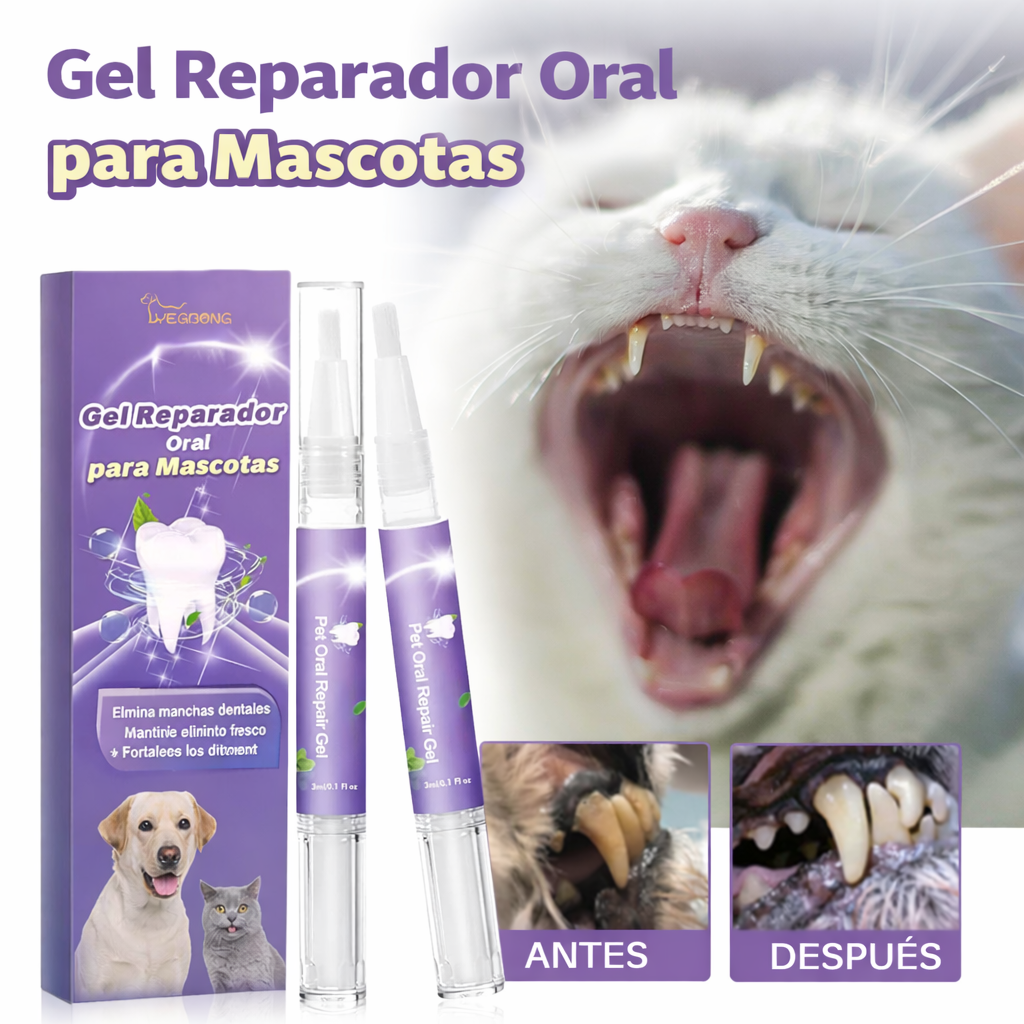 Gel para el cuidado bucal de mascotas (2 piezas)