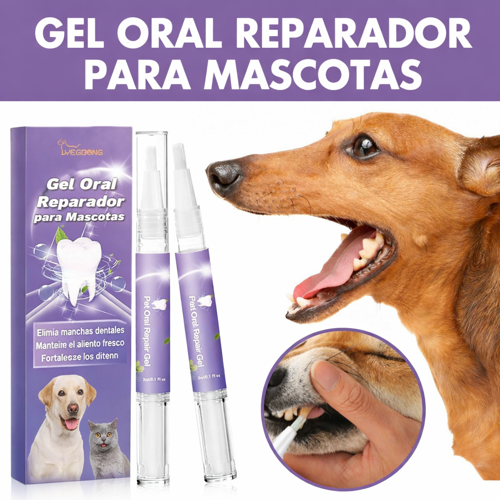 Gel para el cuidado bucal de mascotas (2 piezas)