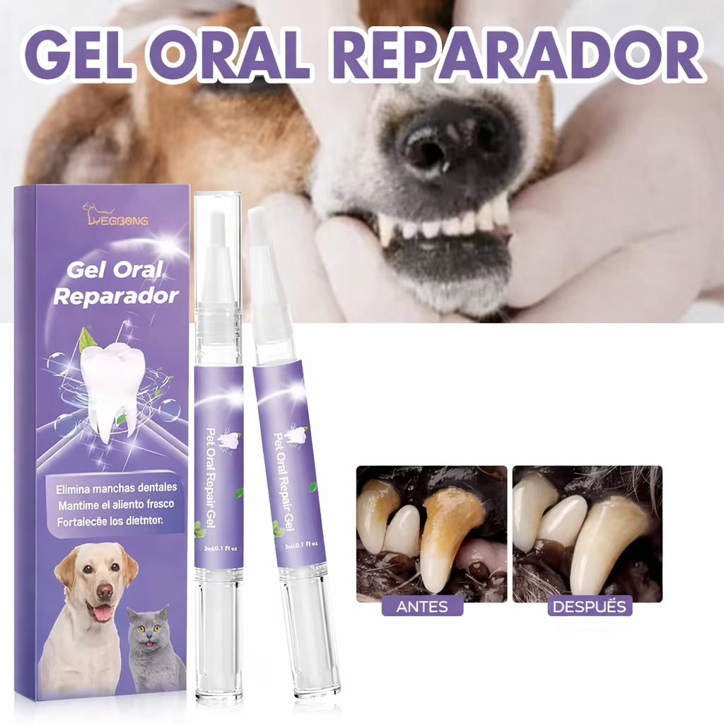 Gel para el cuidado bucal de mascotas (2 piezas)