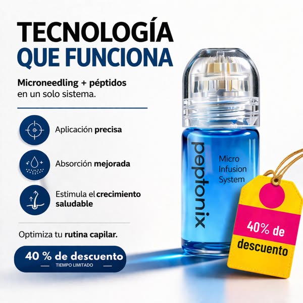 El sistema de microinfusión para el crecimiento del cabello