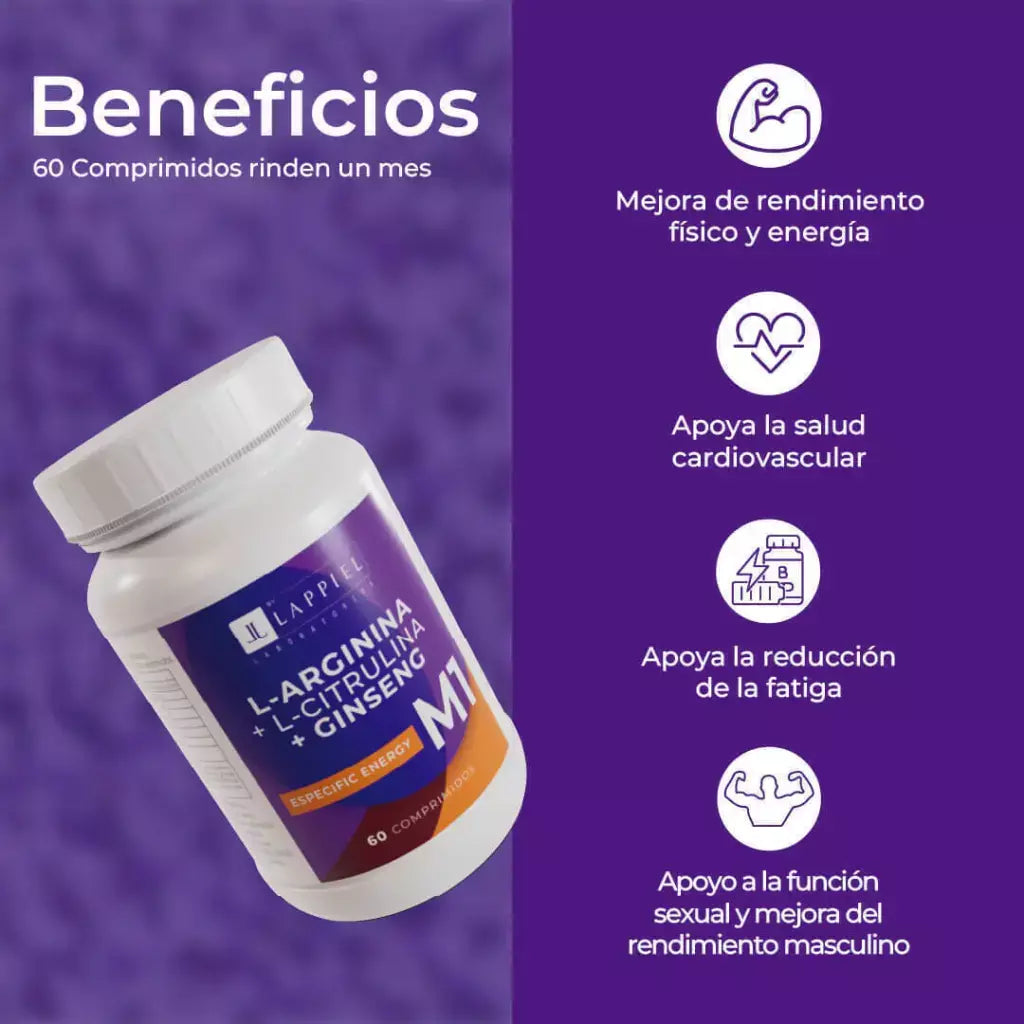 M1 ESPECIFIC ENERGY / VITALIDAD DIARIA / 60 COMPRIMIDOS